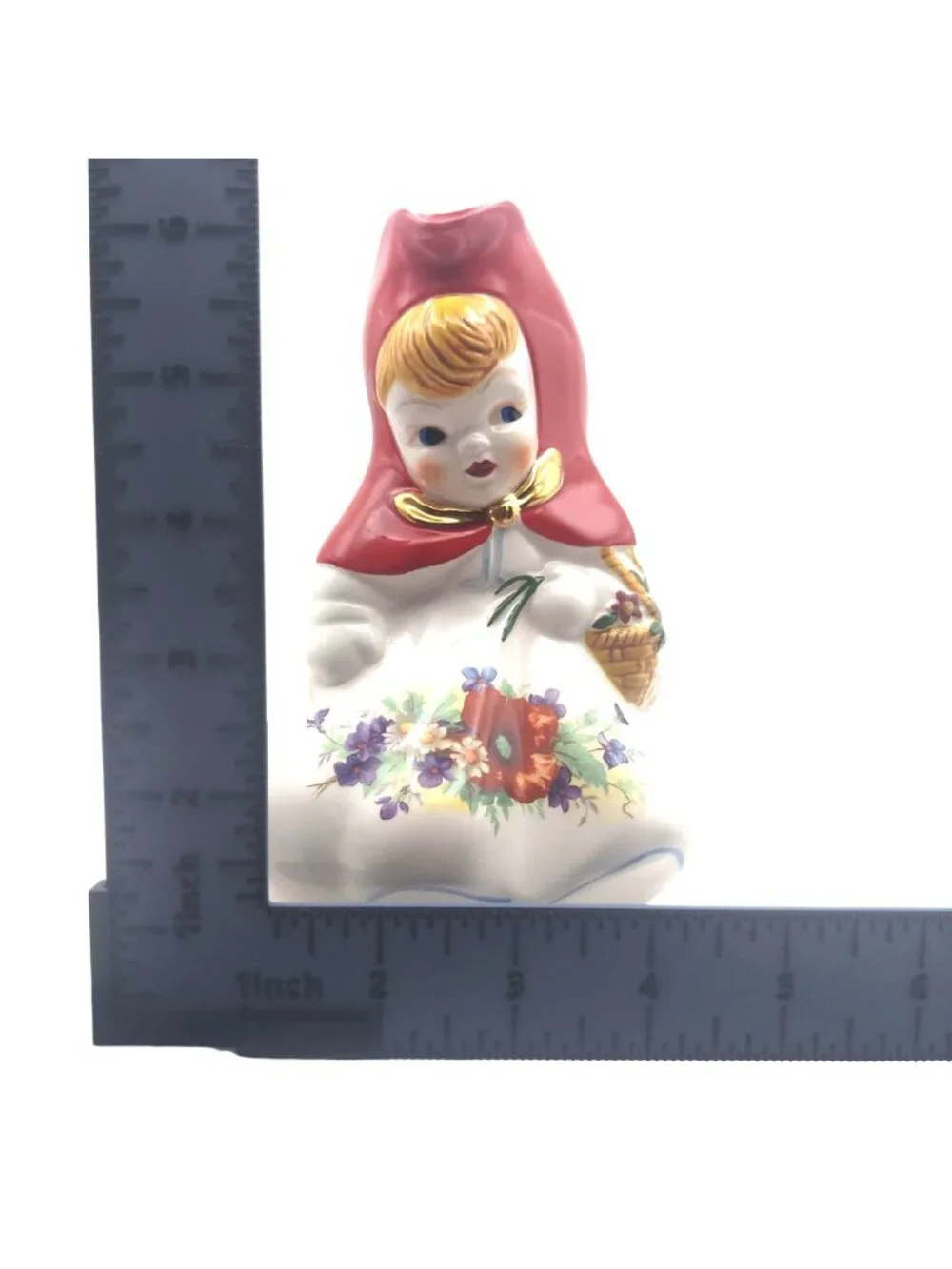 Little Red Riding Hood Cookie Jar & Creamer Pitcher Set Of 2 Vintage Retro
